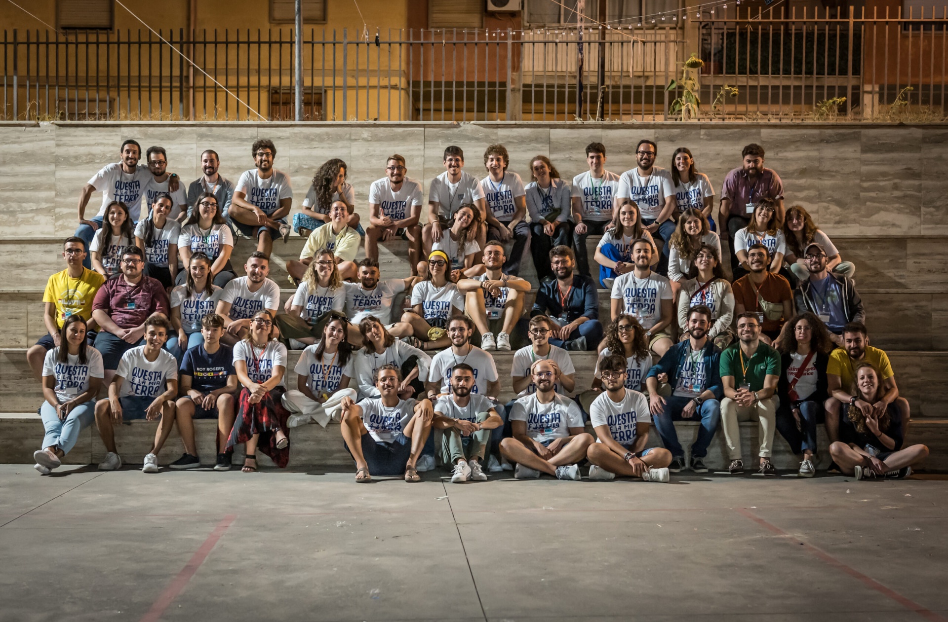 Lo staff del festival «Questa è la mia terra» a Campobello di Licata